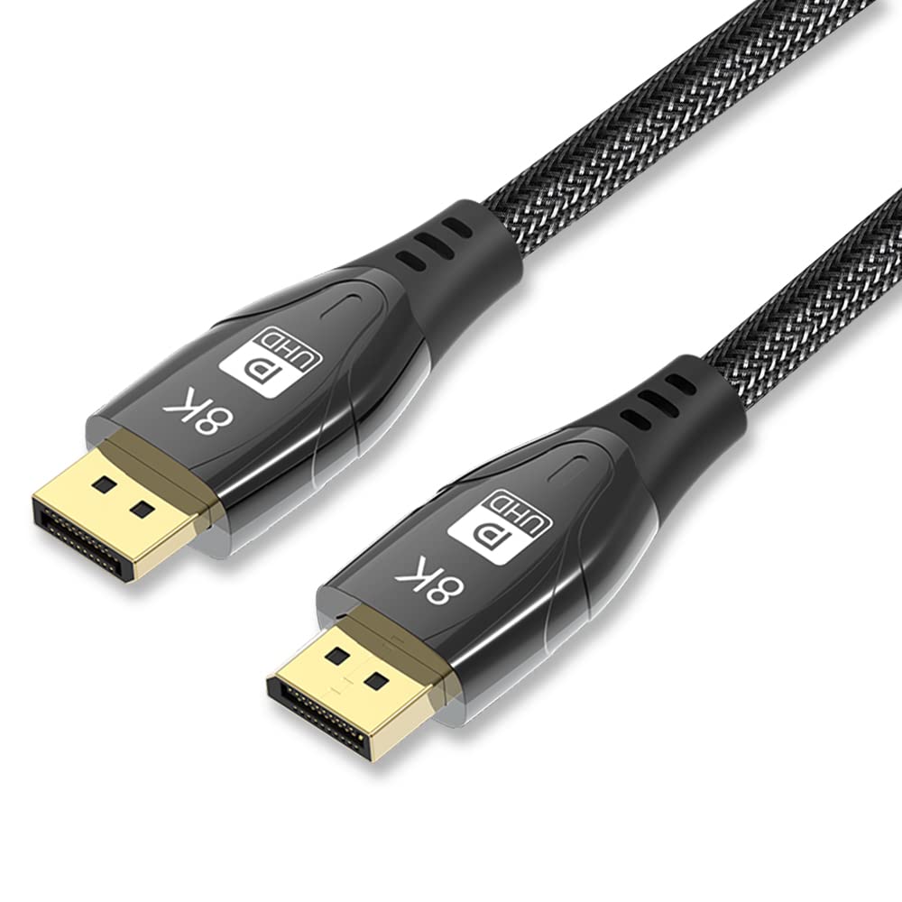 Reagle DisplayPort Kabel 1.4 DP 8K@60Hz 4K@144Hz 2K@240Hz, FreeSync, G-Sync Display Port für Gaming