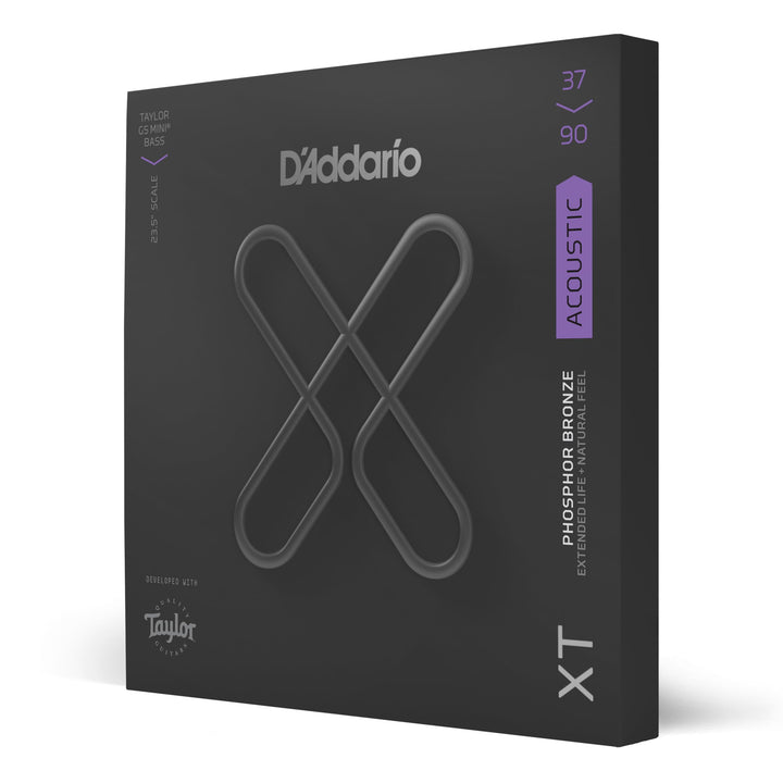 D'Addario XTB3790GS Akustik Taylor GS Mini® Bass Phosphorbronze, Custom Light, 37-90