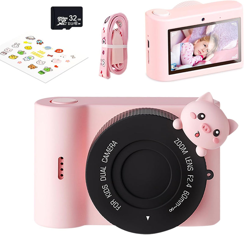 Kinderkamera, 3,0 Zoll Touchscreen Kinder Kamera, 48MP 1080P Digitalkamera Kinder, WiFi & USB fotoap