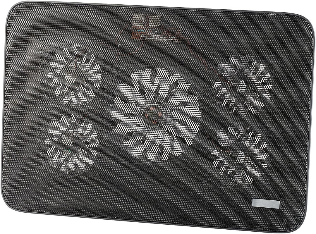 Callstel Notebook Cooler: Notebook-Kühler bis 43,2 cm (17"), 5 Ventilatoren, 1.800 U/min, 2X USB (Kü