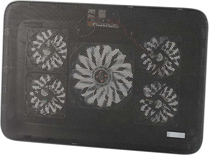 Callstel Notebook Cooler: Notebook-Kühler bis 43,2 cm (17"), 5 Ventilatoren, 1.800 U/min, 2X USB (Kü