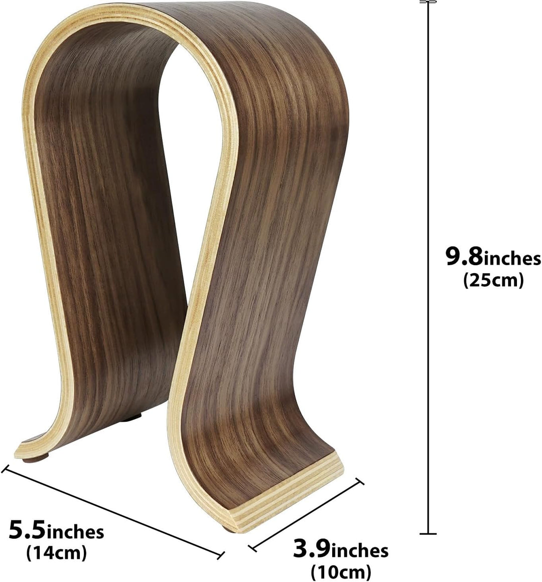 Linkidea Ständer für hölzerne Omega-Kopfhörerständer/Headset-Halter/Schreibtisch-Display-Aufhänger,