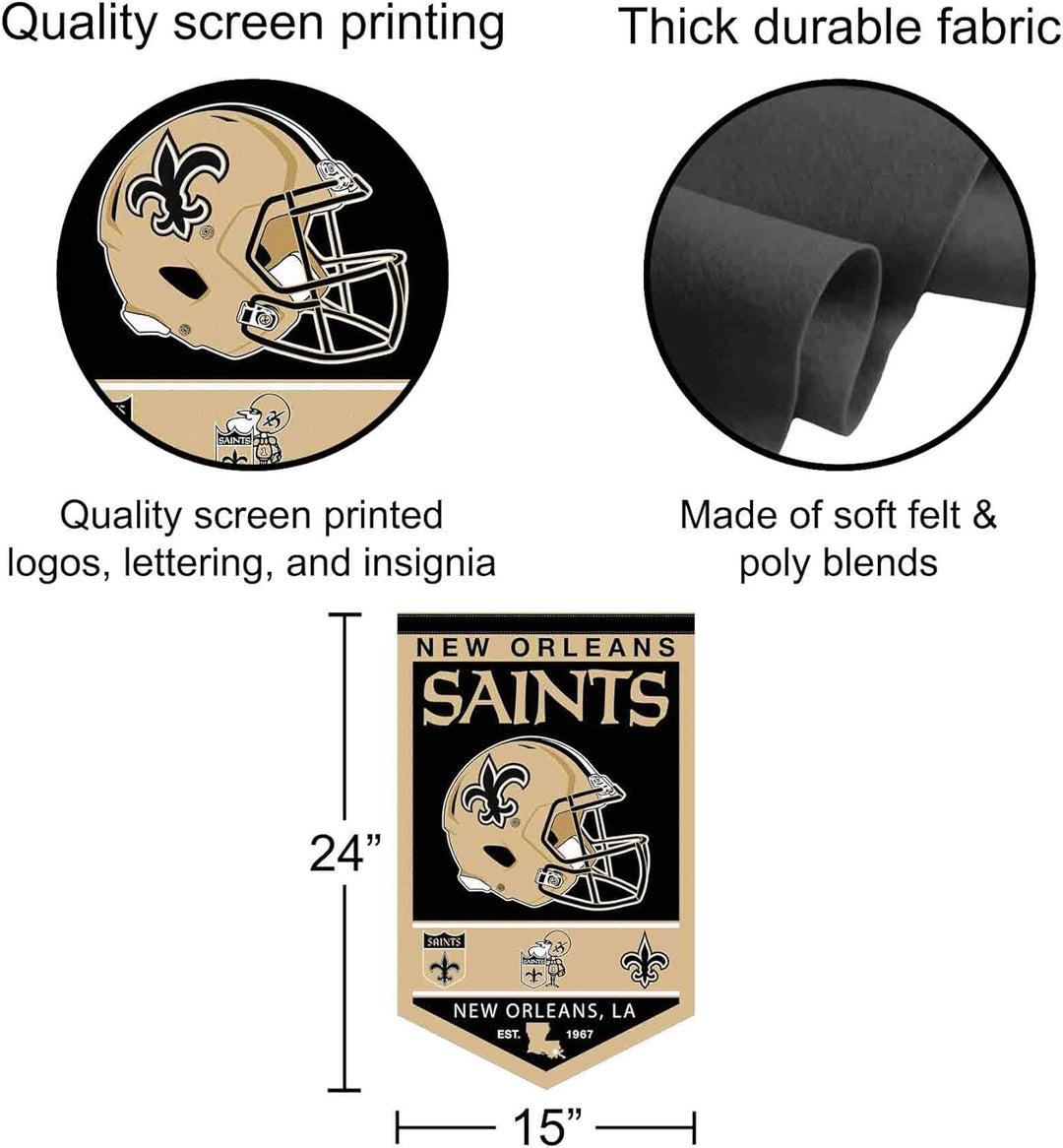 New Orleans Saints Heritage History Banner Wimpel