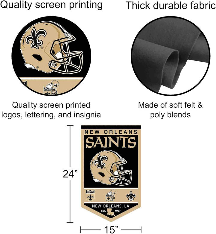 New Orleans Saints Heritage History Banner Wimpel
