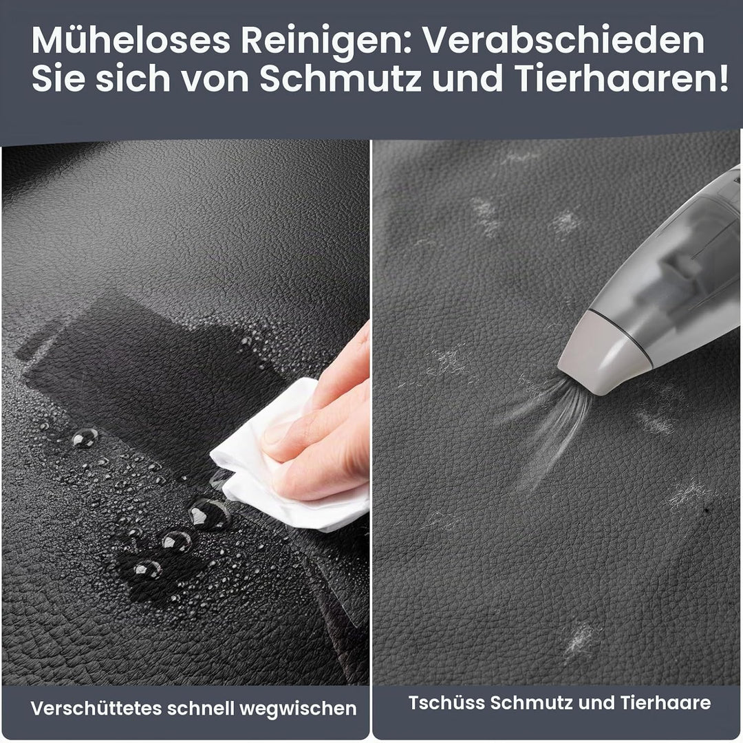 Rücksitzverlängerung für Hunde mit PU-Leder, abnehmbarer harter Boden, Autositzbezug für Hunde, hält