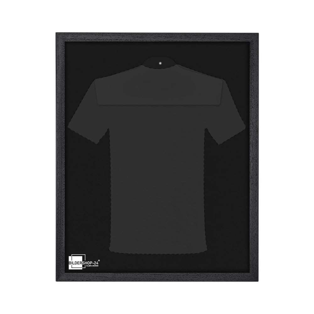 Bildershop-24 Objektrahmen Trikotrahmen Vario inkl. Bügel und Passepartout 60x80cm Schwarz (lackiert