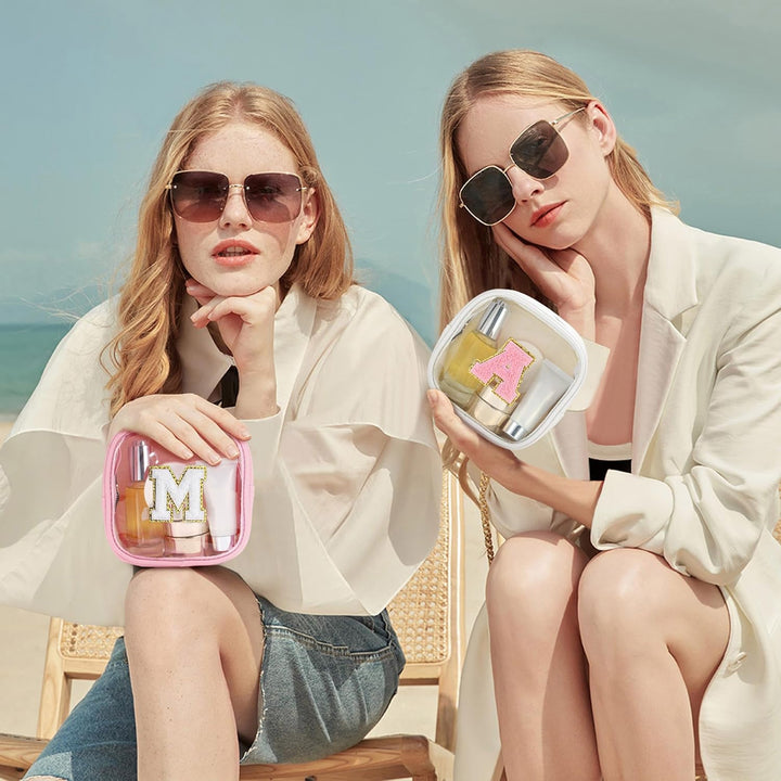 Parima Kosmetiktasche Mädchen Weihnachten - Rosa Make up Tasche Transparent Kulturbeutel Damen Gesch