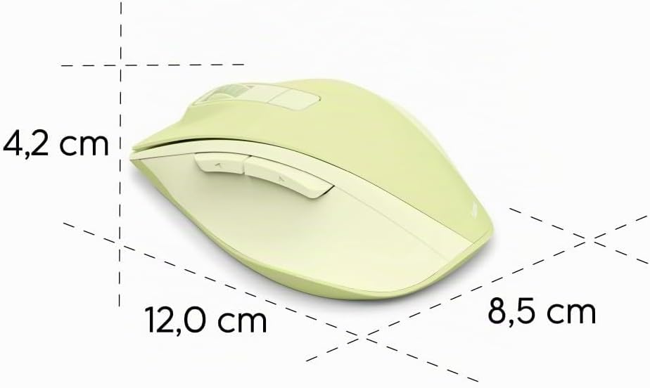 Hama Maus kabellos, wiederaufladbar (optische Funkmaus ohne Klickgeräusch, mit Akku, ergonomische Fo