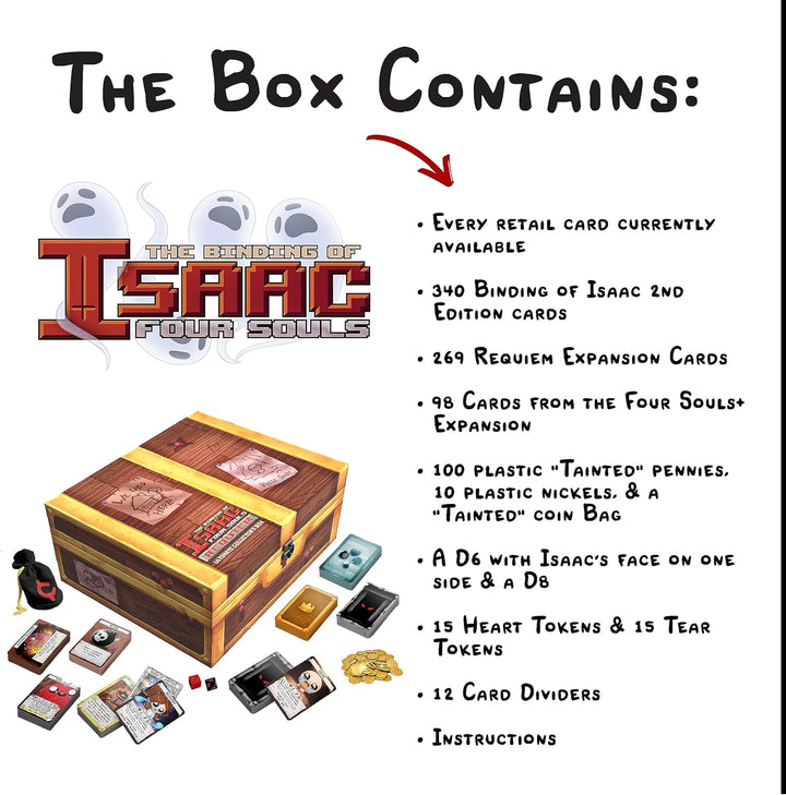 Maestro 76243 Binding of Isaac: Four Requiem-The Ultimate Collection-EN Boardgame, Bunt, Rechteckig