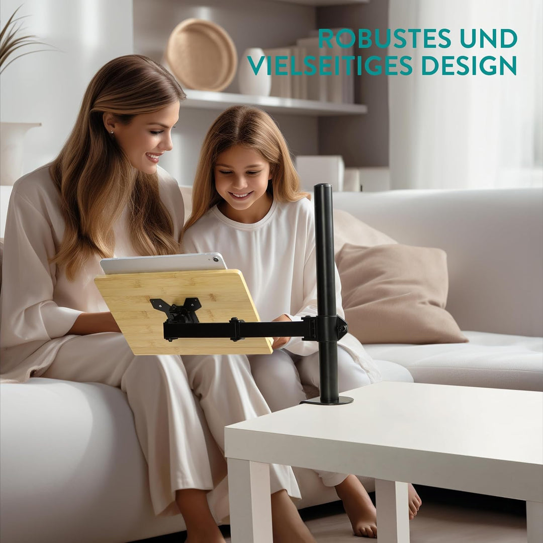 Book stand with clamp Bambus, Bambus