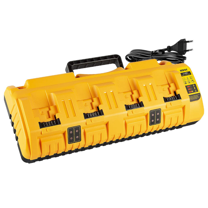 Ersatz-Ladegerät für 18-V-MAX-Akkus als Ersatz für das Dewalt-Ladegerät, 4-Fach-Ladestation mit 2 US