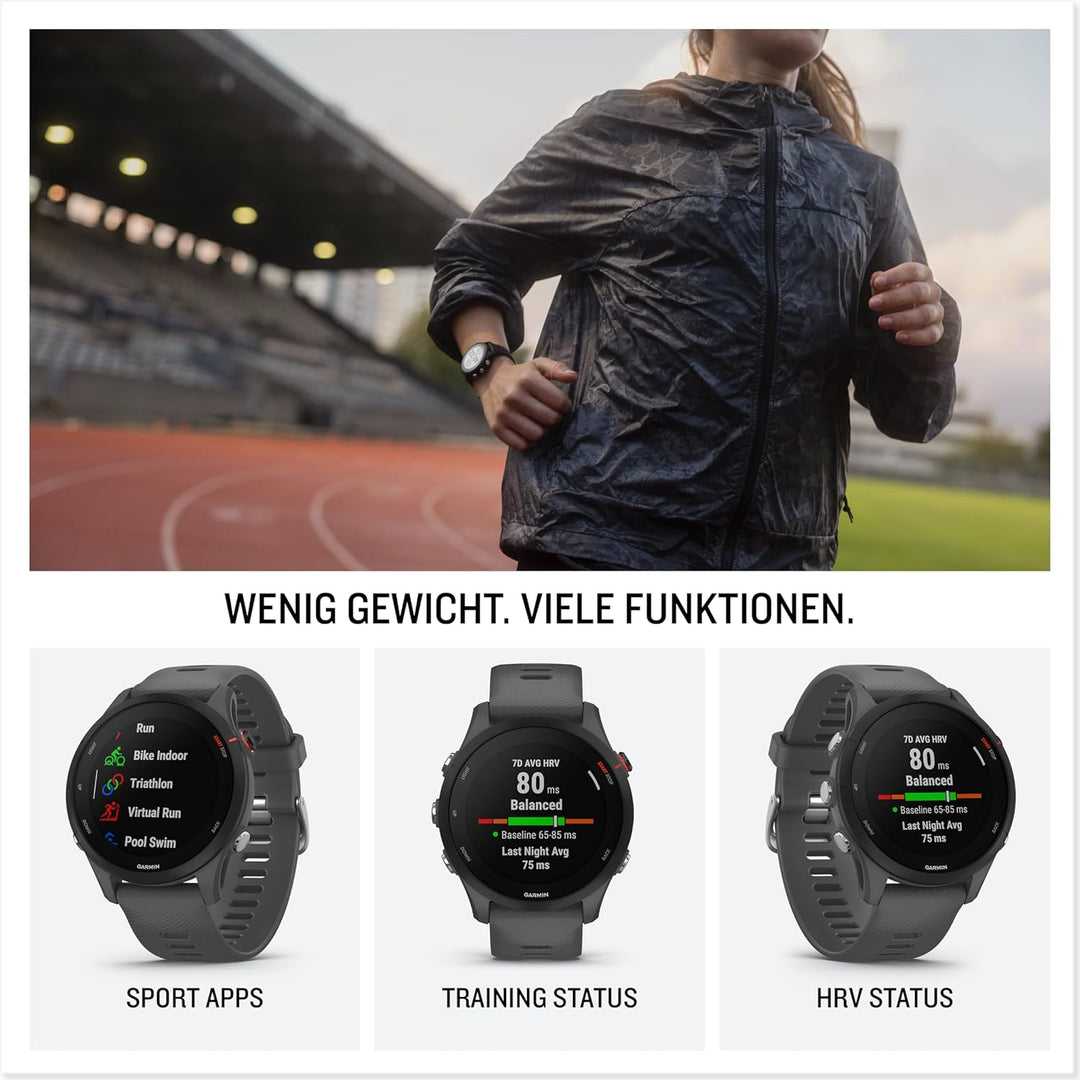 Garmin Forerunner 255S – GPS-Laufuhr mit individuellen Trainingsplänen, speziellen Lauffunktionen un