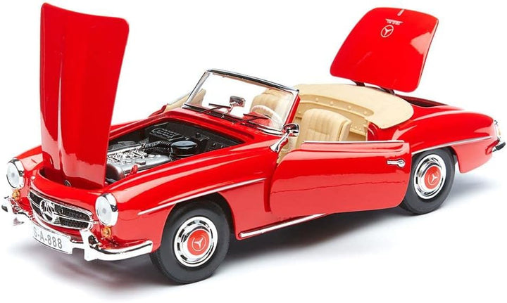 Maisto Mercedes 190SL '55, Modellauto mit Federung, Massstab 1:18, Türen und Motorhaube beweglich, F