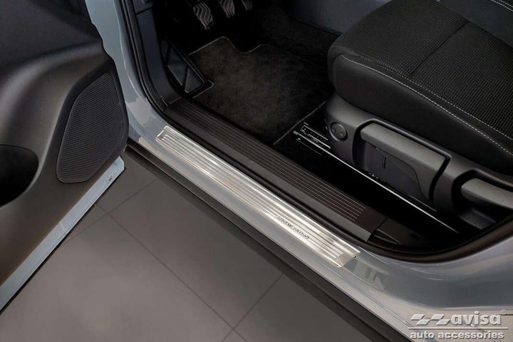 Avisa Silver INOX Door sill Protectors Compatible with Nissan Qashqai III 2021- - 'Special Edition'