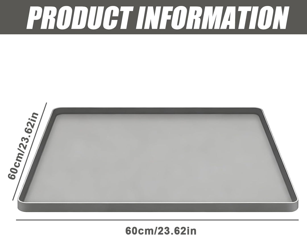 60×60CM Kühlschrankmatte Silikon: Rutschfeste Bodenmatte Kühlschrank, Praktischer Bodenschutz, Boden