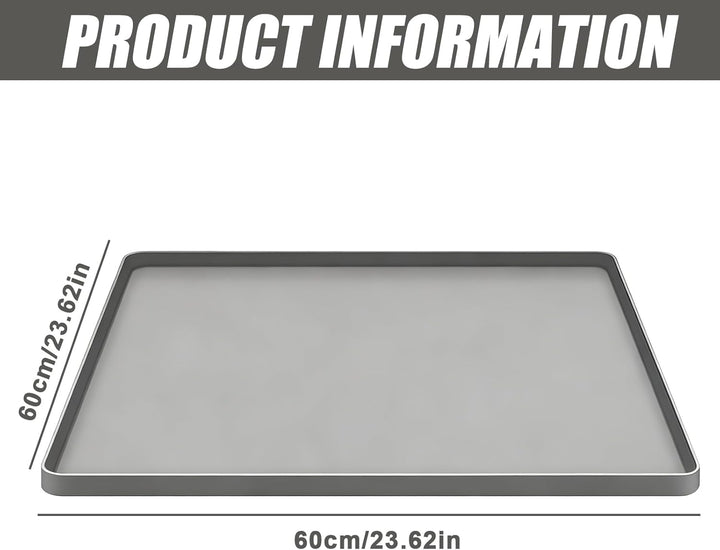 60×60CM Kühlschrankmatte Silikon: Rutschfeste Bodenmatte Kühlschrank, Praktischer Bodenschutz, Boden
