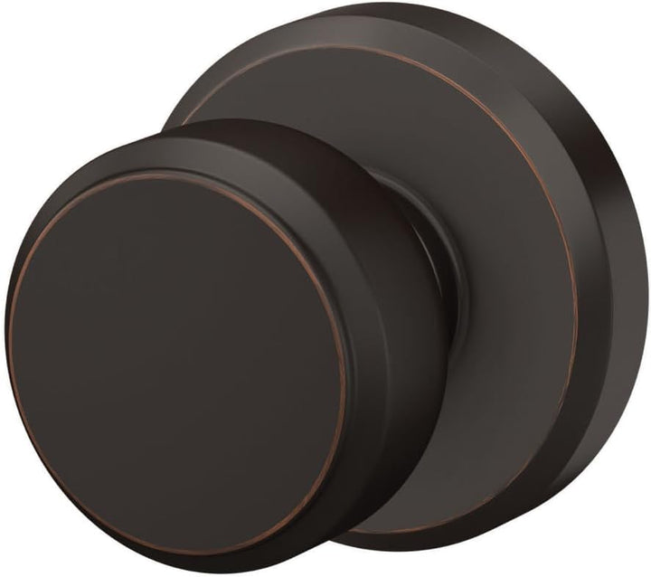 SCHLAGE Bowery Knauf mit Greyson Besatz Drehsicherung Antikbronze (F170 BWE 716 GSN) Bronzefarben Sc