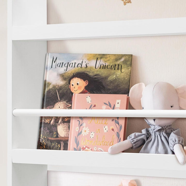 Youyijia Kinderbücherregal, 60 x 117 cm, 4-stufiges Kinderbücherregal, Aufbewahrungsregal für Kinder