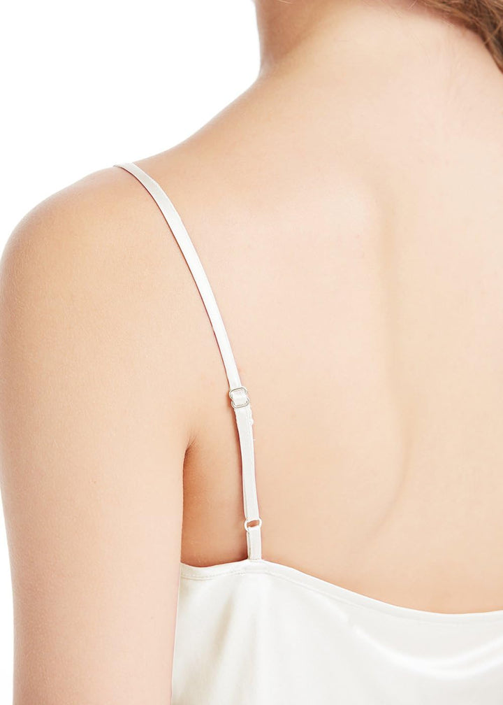 LilySilk Seide Unterhemd Top Oberteil Schlicht Trägertop Hemd Shirt Damen 19 Momme Elfenbein S Verpa