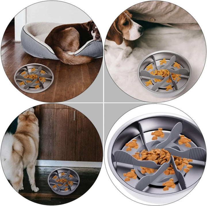 Gadpiparty Anti Erstickungs Hundefutterautomat aus Silikon Spiral Slow Feeder Hilft Übergewicht zu K