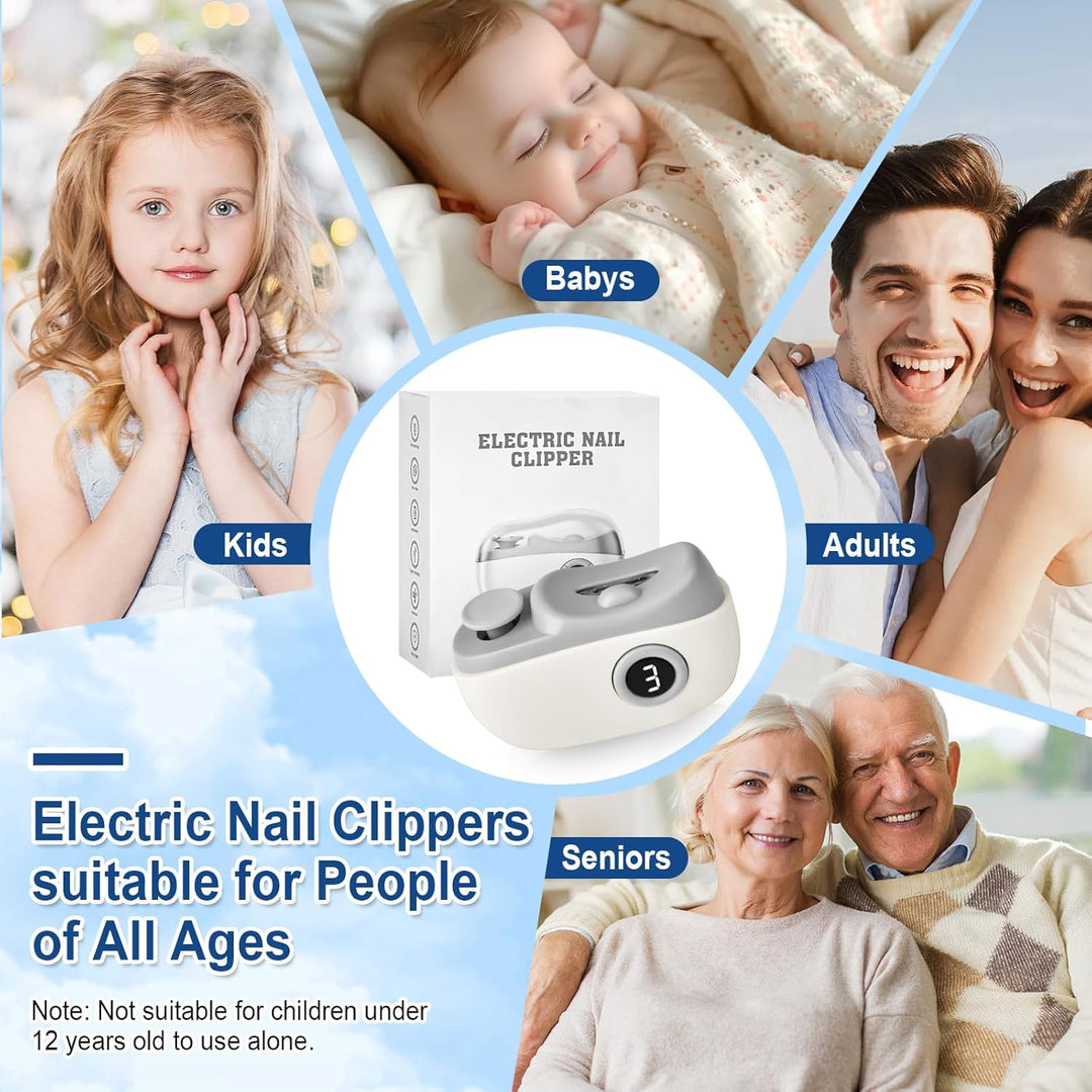 Elektrischer Nagelknipser, 3-in-1Elektrische Nagelfeile, Multi-Functional Nagelschneider Elektrischm