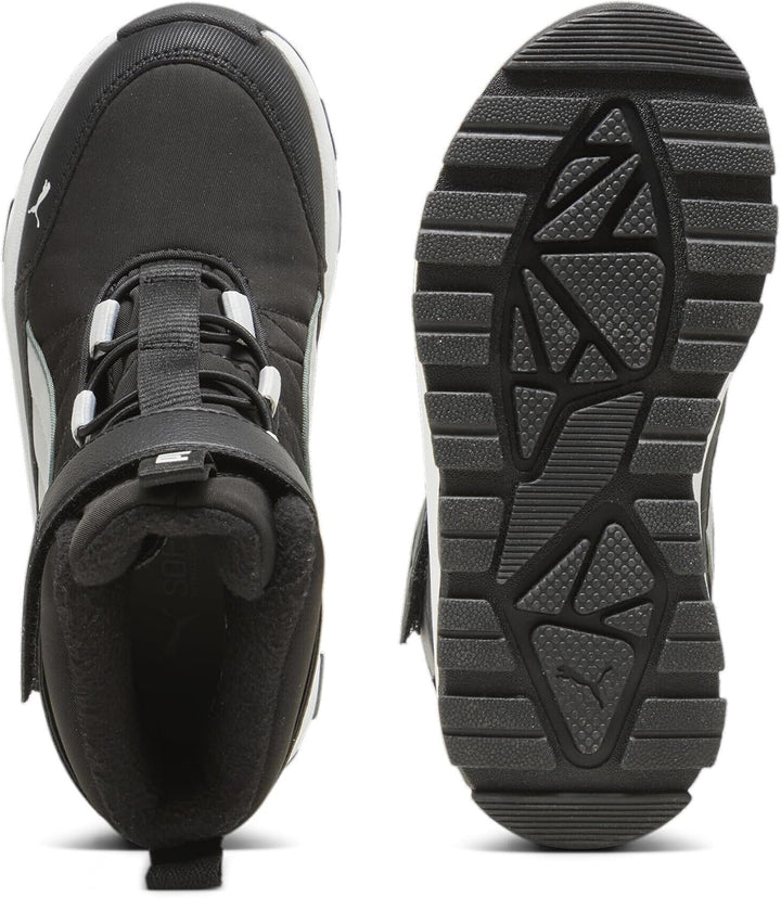 PUMA Unisex Kinder Evolve Boot Puretex Ac+psHigh Boot 20 EU Puma Black Ash Gray Puma White, 20 EU Pu
