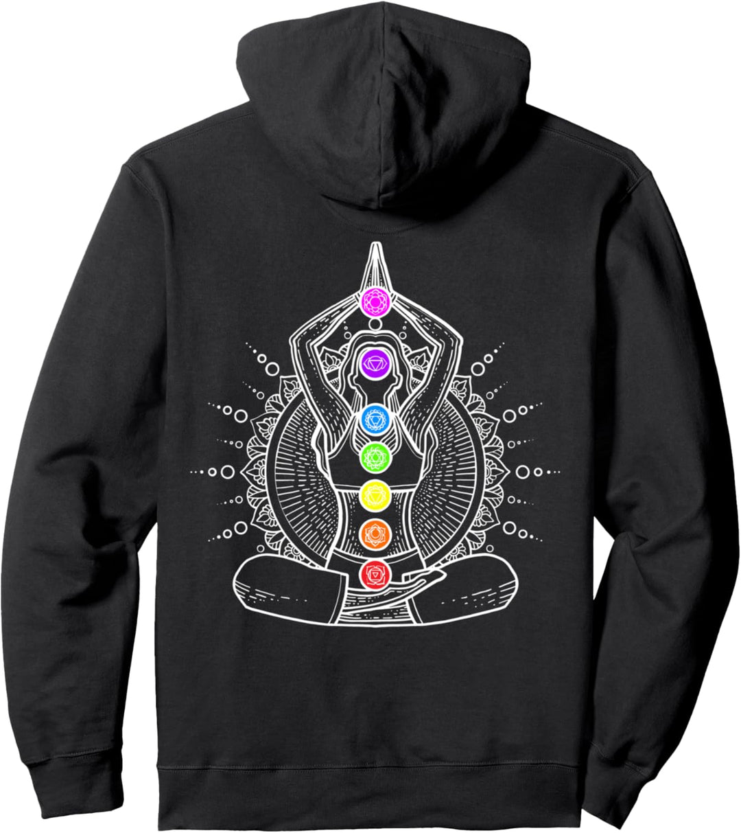Zen Yoga Meditation Sieben Chakren Gesundheit Pullover Hoodie