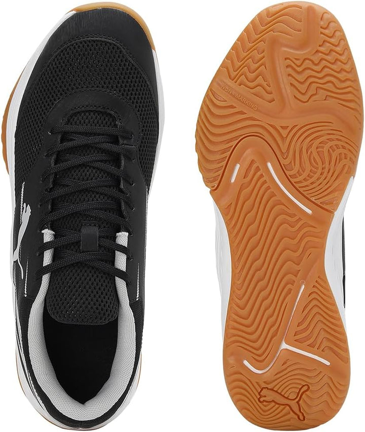 PUMA Herren Varion Ii Hallenturnschuh 40 EU Puma Black Cool Light Gray Yellow Blaze Gum, 40 EU Puma