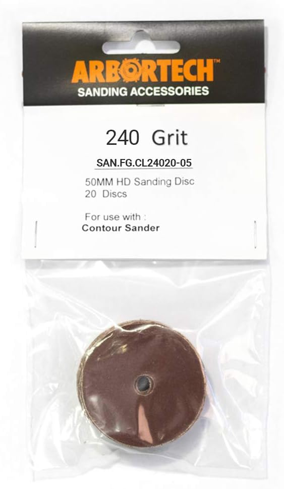 ARBORTECH Exzenterschleifer Schleifscheiben 50mm | Sehr feines Schleifpapier 240 Körnung | SAN.FG.CL