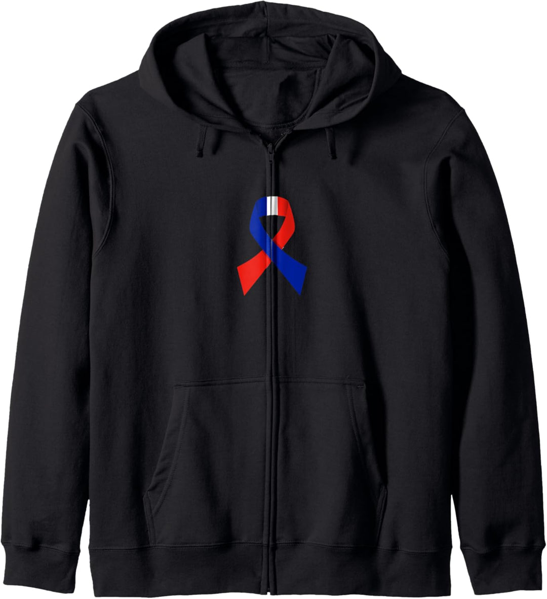 Brustkrebs-Aufklärung Frankreich Flagge Kapuzenjacke