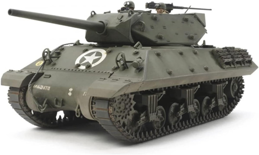 Tamiya 300035350 300035350-1:35 US Panzerjäger M10 (3) Mittl. Prod,originalgetreue Nachbildung, Plas