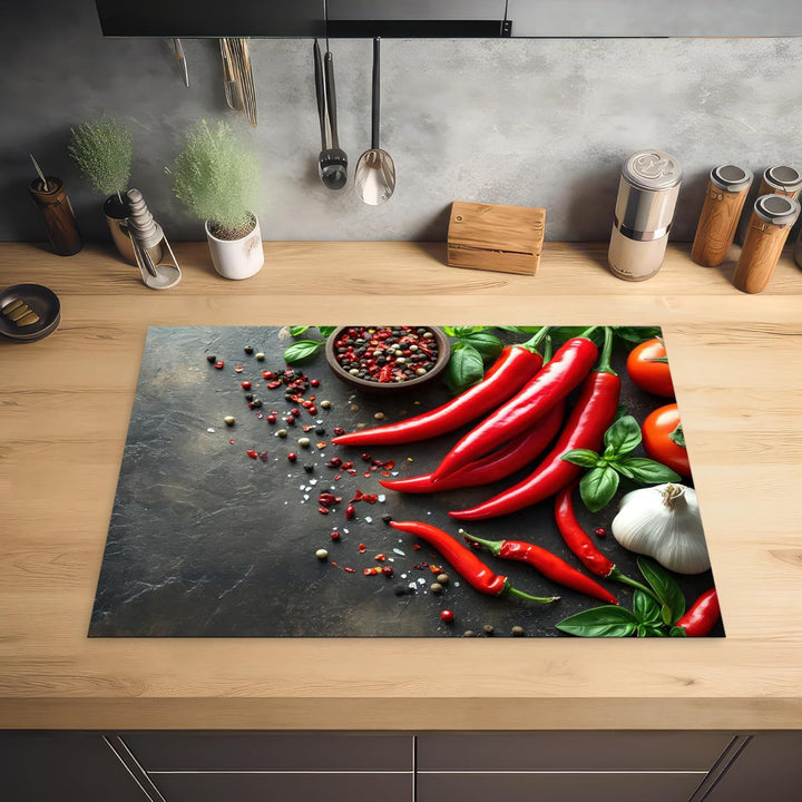 Herdabdeckplatte Einteilig Küche Herdabdeckung Induktionsfeld Ceranfeld Herdabdeckplatten Vinyl Matt