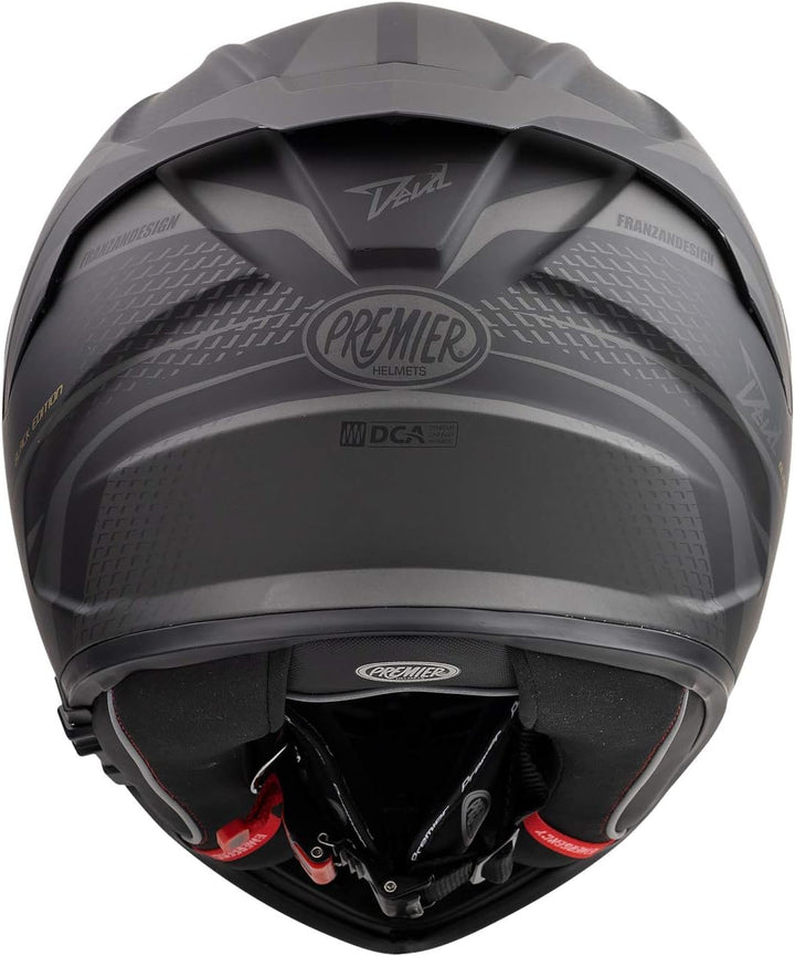 Premier HELM DEVIL PR 9 BE BM,SCHWARZ/GRAU,XS | Quick Release System - vereinfacht die Helmabnahme X