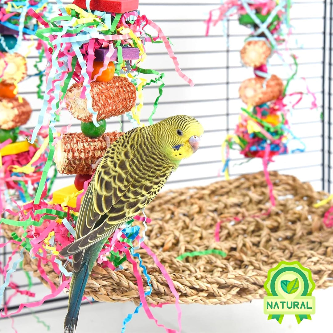 Wellensittich Spielzeug, Vogelspielzeug Für Vögel, Natürliches Maiskolben,Papagei Kauspielzeug Bunte