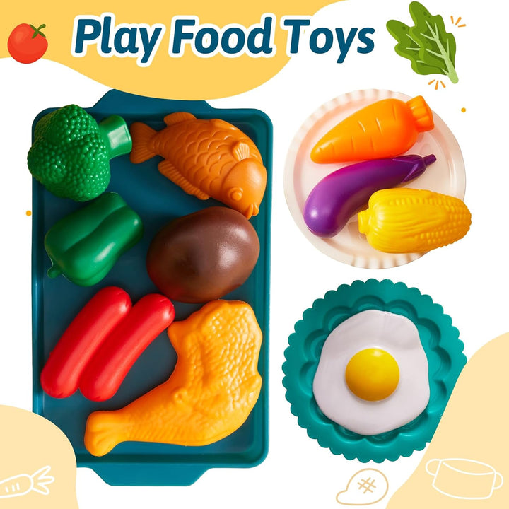 Kinderküche Zubehör Spielküche Topfset Kinder Küche Lebensmittel Spielzeug Plastik, Kinder Matschküc
