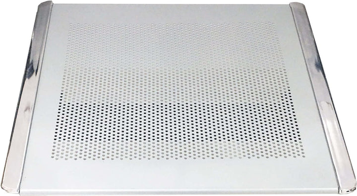 Beistelltisch aus mikroperforiertem Stahl für Wartebank zum Ersetzen einer Sitzfläche | Silber
