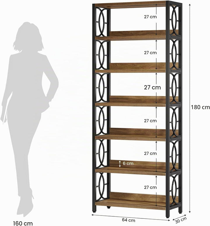 Tribesigns Pflanzenständer holz, 6-stufig 180 cm hoher industrieller Pflanzenständer, robustes freis