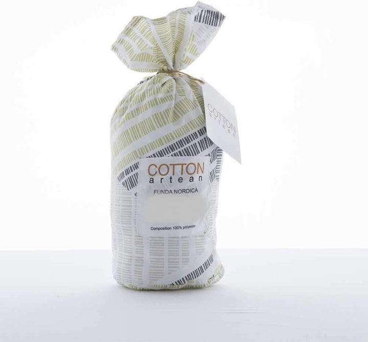 COTTON ARTEAN Bettwäsche-Set, wendbar, für Betten mit 180 cm, mit Knöpfen, Hypoallergen Cama 180 ( 2