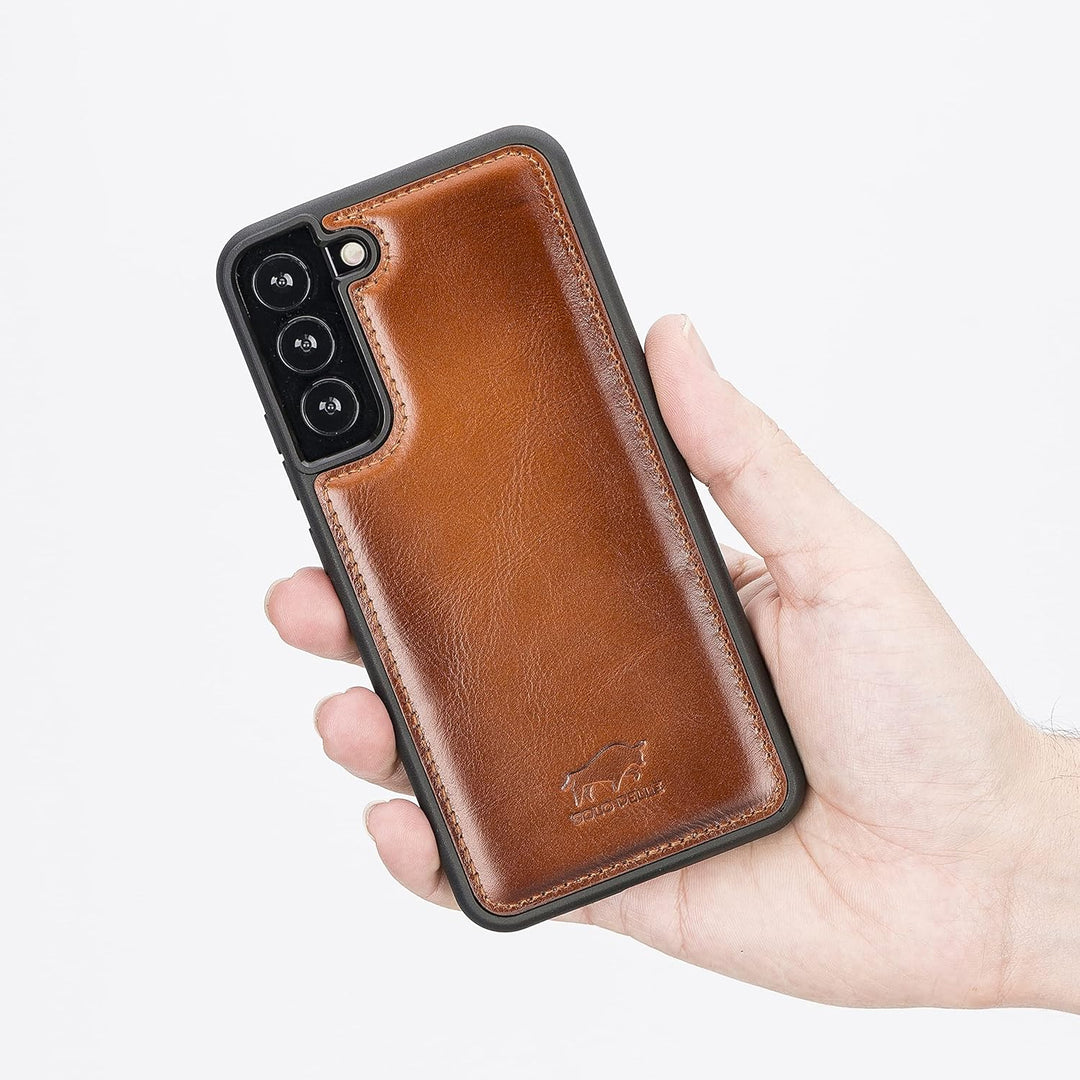 Solo Pelle Lederhülle für das Samsung Galaxy S22+ / S22 Plus Hülle aus echtem Leder, Model: Stanford