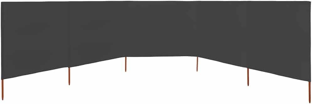 Myheimly Windschutzgewebe,Windschutz Sichtschutz Balkon,Sichtschutzzaun Anthrazit,600 x 80 cm Anthra
