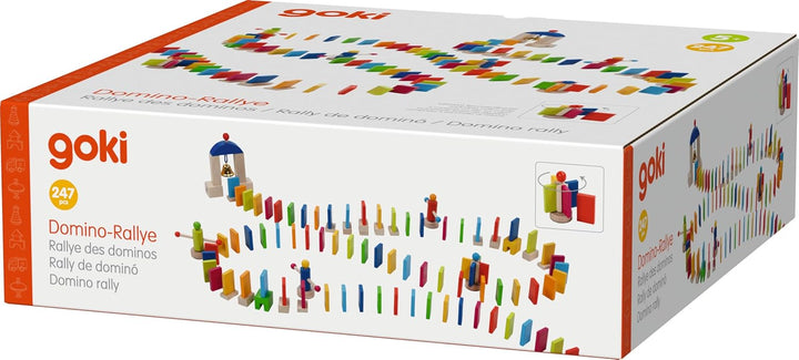 Goki 58963 - Bodenspiel - Domino-Rallye