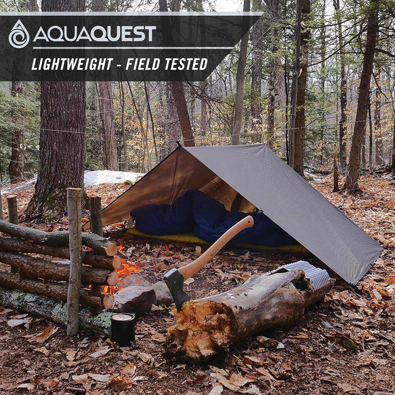 AQUAQUEST Safari wasserdichte Camping-Plane - Leichter Sonnenschutz oder Regenschutz - Wandern, Ruck