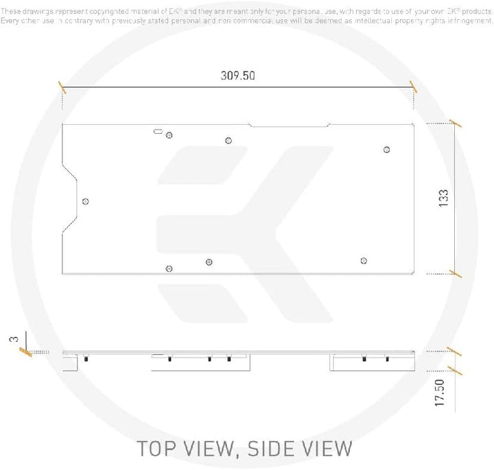 EK QuanVec² Trio RTX80/90 Backpl. sr | 3831109891179