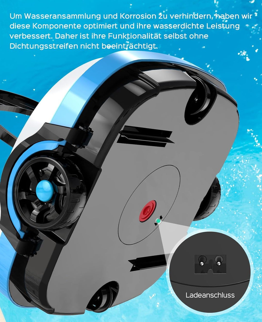 WYBOT Osprey 200 Poolroboter Kabellos mit Akku,Poolsauger,50 Min. Laufzeit,Automatisches Parken,Dopp