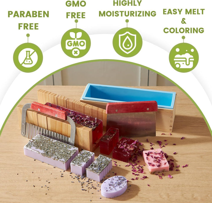 LFISGNN 2-in-1 Kerzen- und Seifenherstellungsset für Erwachsene Anfänger, Komplettes DIY-Set zum Sel