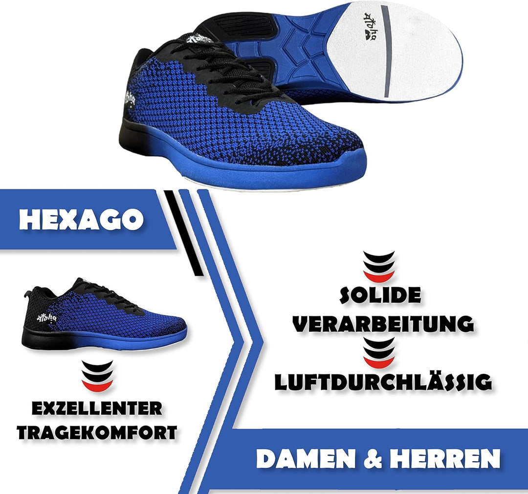 Bowling-Schuhe – Aloha HexaGo – Bowlingschuh für Damen, Herren und Jugendliche – Für Rechts- und Lin