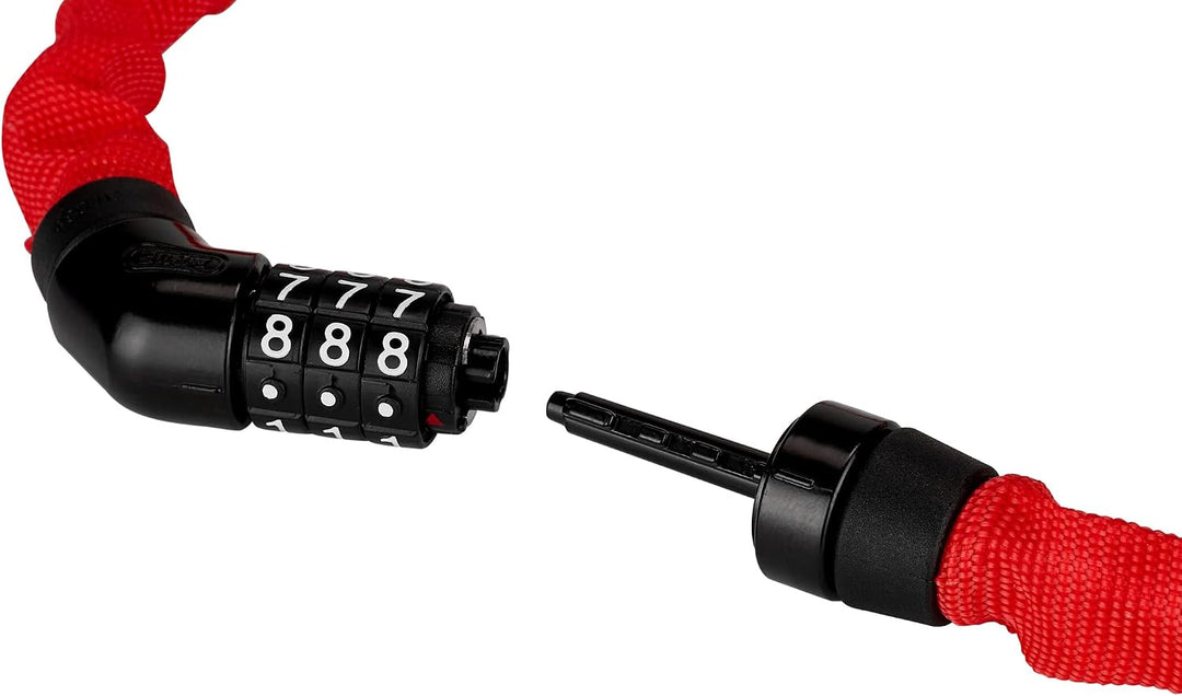 ABUS Kettenschloss Steel-O-Chain 4804C – Zahlenschloss aus Spezialstahl – ABUS-Sicherheitslevel 3 Ro