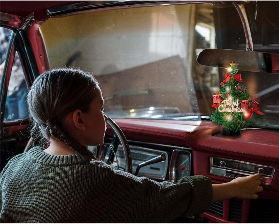 Goobay 60336 Weihnachtsbaum Künstlich 22 cm/Warmweisse LED Beleuchtung/Weihnachtsdeko für Beistellti