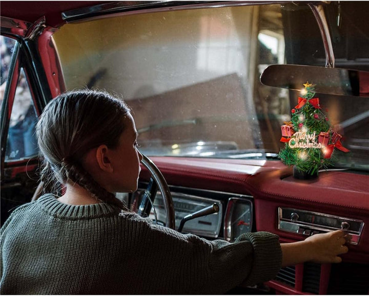 Goobay 60336 Weihnachtsbaum Künstlich 22 cm/Warmweisse LED Beleuchtung/Weihnachtsdeko für Beistellti