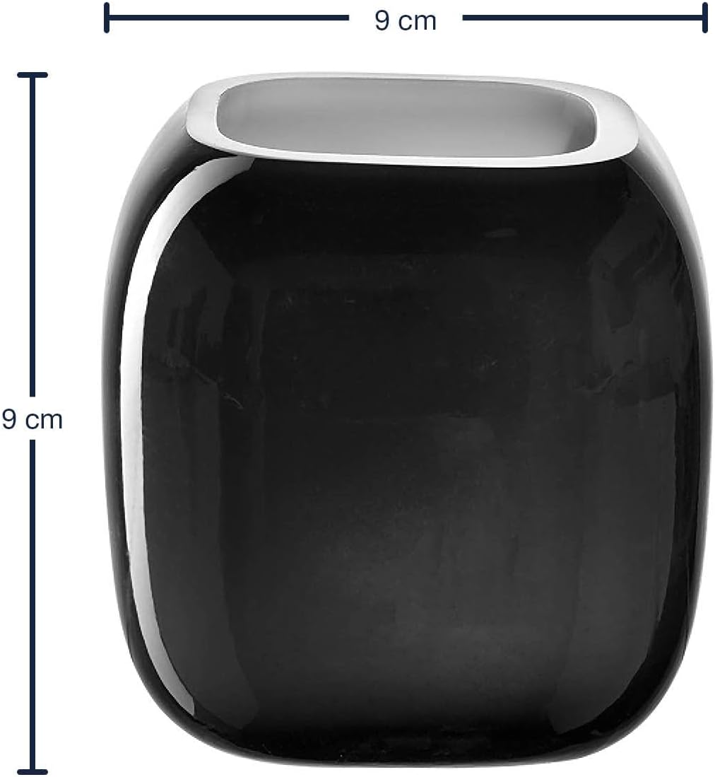 LEONARDO HOME Vase MILANO 9,3 cm grau 041649, Glas Grau 9 cm, Grau 9 cm